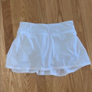 White lululemon tennis skirt